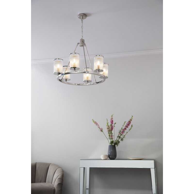 Ravens 6 Light Wagon Wheel Chandelier Ravens 6 Light Wagon Wheel Chandelier
